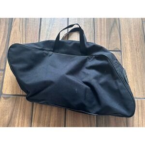 Harley Davidson Harley Motorcycle Black Canvas Tank Travel Luggage 19" x 11" Bag